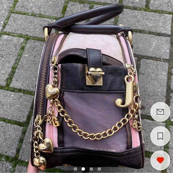 Juicy Couture Bags Vintage Velour Pink Pg Juicy Couture Dog Carrier